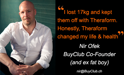 Lose the extra kilos this Spring: CHF 119 instead of 360 for 3 Theraform Weight Loss Program sessions. See personal Theraform experience of BuyClub's founder. Valid at Theraform Geneva & Lausanne Photo