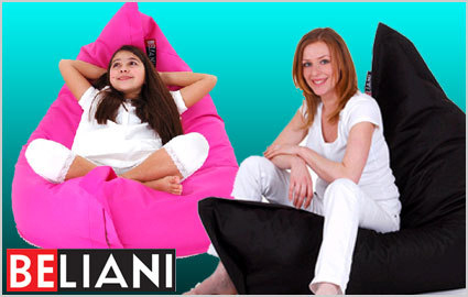 Top quality Beanbag (pouf) from Beliani Switzerland, in 10 colors. CHF 99 for Large (58% off); CHF 149 for XXL (60% off) Photo