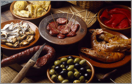 Viva Espania! CHF 74 CHF 37 for a Bottle of Spanish Rioja wine + a Pata Negra Platter at Tapas Nocturnes (can replace Pata Negra with other tapas dishes) Photo