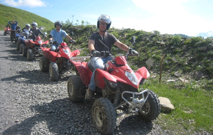 Unique mountain adventure:  
CHF 90 instead of CHF 180 for a 3-hours 4x4 Quad adventure-tour in La Clusaz (45 min from Geneva), including traditional mountain apero. Options for 1-6 people. Valid until August 2013  Photo