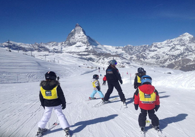 CHF 250 CHF 150 
2-hours private ski or snowboard lesson for 1-5 people at Verbier or Zermatt with European Snowsport Ski School. For all levels & ages  Photo