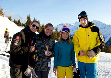 CHF 250 CHF 150 
2-hours private ski or snowboard lesson for 1-5 people at Verbier or Zermatt with European Snowsport Ski School. For all levels & ages  Photo