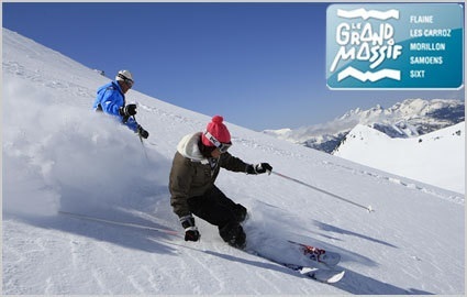 CHF 51 CHF 25.50 
Full-day ski pass at Le Grand Massif incl Flaine, Les Carroz, Morillon, Samoëns & Sixt. Valid Jan 7 - Feb 8, 2013 Photo