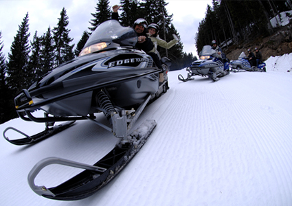Discover Les Carroz on a Snowmobile:  
CHF 150  CHF 90 for a 1-hour Snowmobile Adventure Tour in Les Carroz (45 min from Geneva); Ride Solo or Bring a Passenger with You  Photo