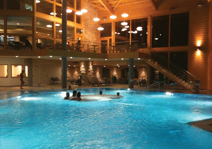 CHF 44 From CHF 25 for 2 people 34 degrees all winter, just 90 minutes from Geneva: pass for 2 people to Thermes Parc Thermal Baths Complex, incl natural thermal river, indoor & outdoor pools, hot tubs & more  Photo
