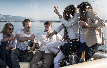 Last summer's best-seller is back!
2-hours private Yacht Cruise on Lake Geneva for you & up to 8 friends, including skipper & Champagne: CHF 499 instead of CHF 1000 Photo
