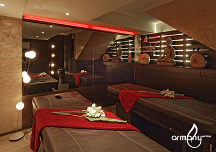CHF 220 CHF 85 
Massage (choose Thai, California or Sport massage) + Body Scrub at Armony 5 Sens (fully refurbished in 2013)
Can use voucher for longer massage only, or Facial, or Mani-Pedi Photo