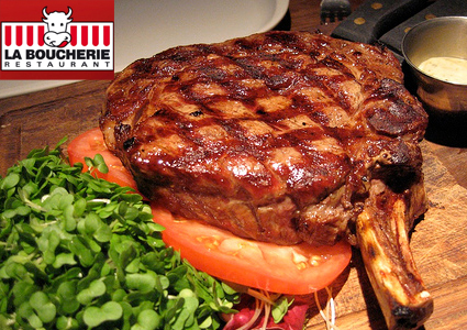 CHF 141 CHF 69 for 2 People 
Carnivore Steak Dinner at La Boucherie incl Giant Entrecôte or Cote de Boeuf + Kir + Starter Photo