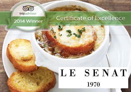CHF 136 CHF 68 for 2 people 
Winner Tripadvisor's Certificate of Excellence 2014, Just Re-opened with New Menu & Concept: French Cuisine at Le Senat  Photo