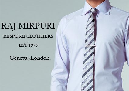 Bespoke Tailor-Made Men's Dress Shirts (double ply cotton) by Raj Mirpuri : Bespoke Clothiers Since 1976 in London & Geneva 

1 shirt: CHF 109 / shirt (-43%) 
3 shirts: CHF 75 / shirt (-61%)  Photo