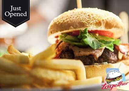 CHF 63.60 CHF 29 for 2 people 
Just Opened: Gourmet Burgers with Fries, Salad & Dessert at Together Restaurant:

5/5 Stars on Tripadvisor 
4.6/5 Stars on Facebook 
Valid Dinner Monday to Saturday Photo