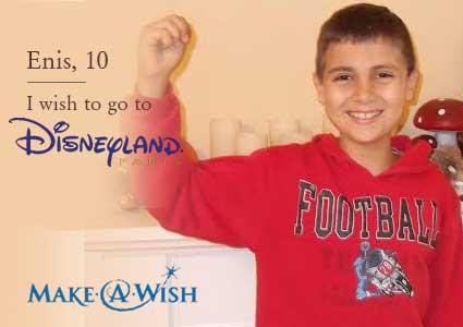 Let's Make a Child's Dream Come True this Holiday Season!
10-yr old Enis from Basel is battling leukemia.  We want to make his dream of going to Disneyland come true with Make-A-Wish Switzerland. Our objective: raise CHF 5,000. Please help us send Enis to Disneyland: Donate Now! Photo