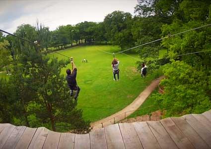 For Kids + Adults Who Love Outdoor Activities:
CHF 76 CHF 38 for 2 Passes to Tree-Top Adventure Forest at Parc Aventure Evaux. 
From Age 6+. Valid All Summer 2015 Photo