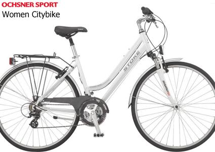 CHF 799 CHF 399 Oschner Sport's best-seller 
City Bike Stoke Cross Town (21-speed), Women or Men model, incl 2 year guarantee. Collect your bike from Ochsner Sport in Geneva's shopping street from May 9 onwards  Photo