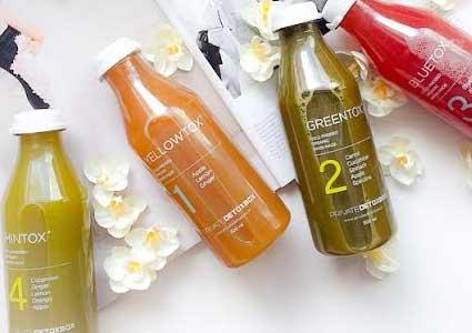 Juice Up Your Health! CHF 80 CHF 49 for a 1-Day Organic Cold-Pressed Juice Detox Plan Delivered to your Door by Private DetoxBox  Photo