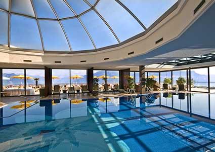 CHF 725 CHF 399Le Mirador Resort & Spa (5 Stars) Near Vevey: Luxury Junior-Suite Stay for 2 + Massage at the Hotel's Givenchy SpaIncludes 1 night for 2 in lake-view junior suite with terrace, 1 Swedish or relaxing massage (50 mins), breakfast, Givenchy Spa access, welcome drink  Photo