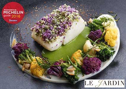 Michelin Guide Recommended, 16 Points in Gault Millau: Gourmet Contemporary Cuisine at Hotel Le Richemond's Le Jardin Restaurant. 
Pay CHF 99 for CHF 170 Credit on Food & Drinks 
 Photo