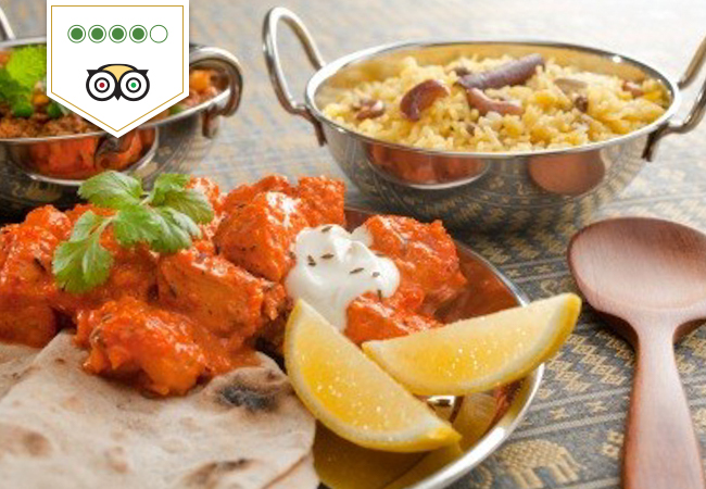 4 Stars on Tripadvisor
Authentic Indian & Bengali Cuisine at Sajna Restaurant


	Valid Dinner & Lunch for 2 or 4 People
	 Each Person Chooses Any Starter, Main, Rice & Coffee / Tea


 
 Photo