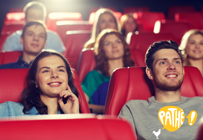 Pathé Cinemas Switzerland: 2 Tickets to Any Movie + 1 Medium Popcorn


	Valid 7/7 at all Pathé cinemas in Switzerland
	For 3D / IMAX / D-Box movies: add extra fee directly at cashier-point


​
 Photo