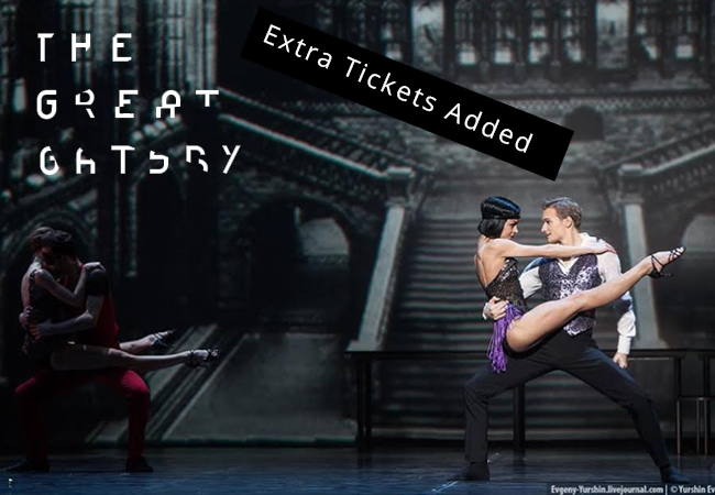 100 Tickets Added Due to Demand
Contemporary & Edgy "The Great Gatsby" Ballet, by Cirque du Soleil's Former Choreographer

Fusion of contemporary dance, classical ballet & cinematography

Friday Nov 11 at 19h30, Theatre du Leman
 Photo