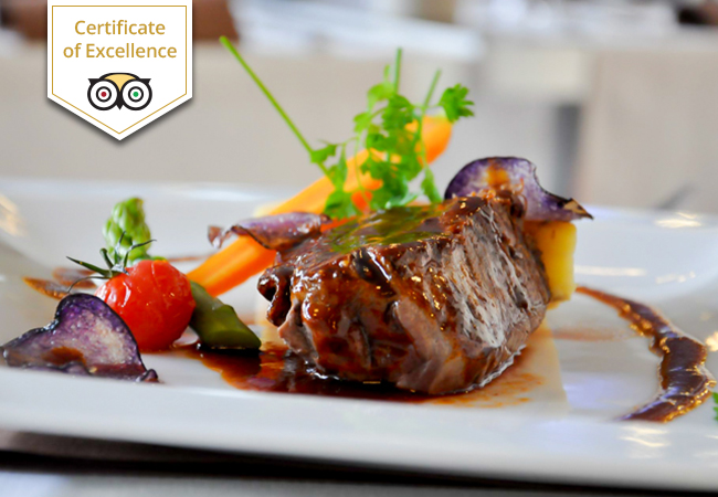 TripAdvisor Certificate of Excellence Winner

Refined French Cuisine at Cote Cour Cote Jardin Restaurant in Rive

Pay CHF 69 for CHF 120 Food Credit
 Photo