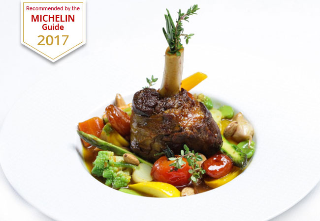 Michelin Guide 2017  Recommended

Dinner for 2 at Mandarin Oriental's Award-Winning Café Calla Restaurant


	2-Course Dinner of Your Choice
	Open 7/7

 Photo