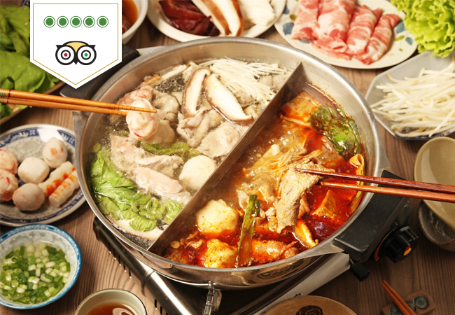5 stars on Tripadvisor

All-You-Can-Eat Seafood & Meat Chinese Fondue at Basilic


	Incl unlimited Chinese Fondue for 2 people + 2 starters
	Or use your voucher for CHF 104 credit towards any food items

 Photo