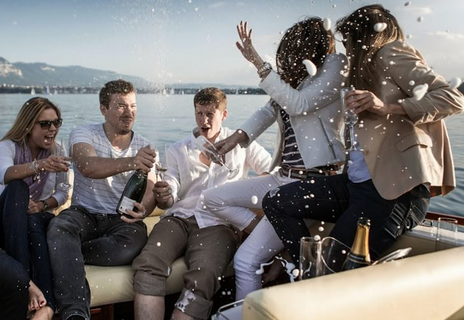 Last Year's Best-Seller; Valid 7/7 All Summer Long

Private Yacht Cruise on Lake Geneva for You & Up to 7 Friends


	Skipper & Prosecco DOCG Included
	Choose 1h, 2h, or 3h Cruise

 Photo