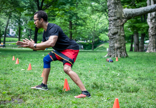 Recommended by 100% of BuyClubbers

5 or 10 Outdoor Bootcamp Fitness Classes at Parc Bastions (in EN)  with 'WESTROK' Coleman: Former Equinox NY CoachClasses everyday Mon-Sat, for all levels​
 Photo