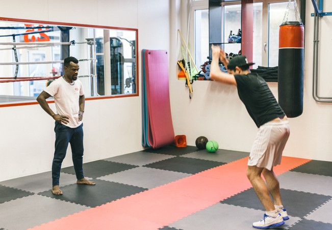 5 Stars on Facebook
Boxing, MMA, Cross Boxing, Thai Boxing, Fitness & More at Jamaa Sport: by Swiss Boxing Champ Cedric Kassongo


	Choose 10 day-passes (incl access to all classes + facilities each day) or 3 personal training sessions
	35+ classes / week to choose from

 Photo