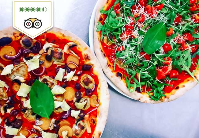 4.5 stars on Tripadvisor

Homemade New York-Style Pizza at Slice Pizza


	Pay CHF 30 for CHF 50 Open Food & Drink Credit
	Valid Dinner & Lunch, Eat-in or Takeaway

 Photo