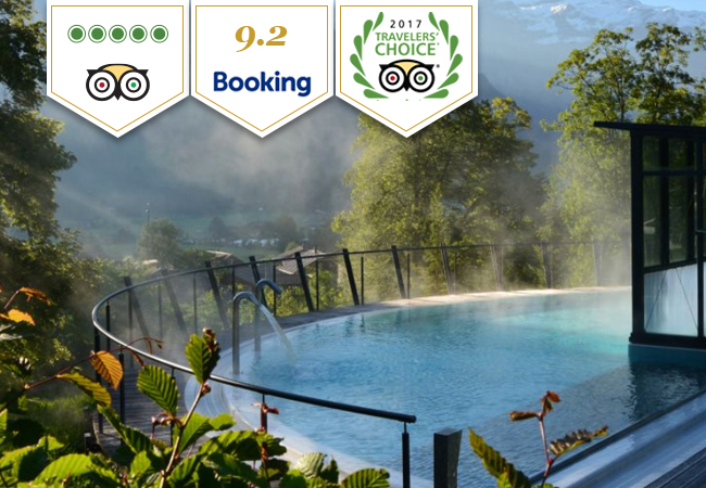Winner: Tripadvisor Traveler Choice Awards 2017
Spa & Gourmet Day for 2 People in One of Switzerland's Best 5-Star Properties: Lenkerhof Gourmet Spa Resort (Bernese Alps)


	Valid 1 year

 Photo