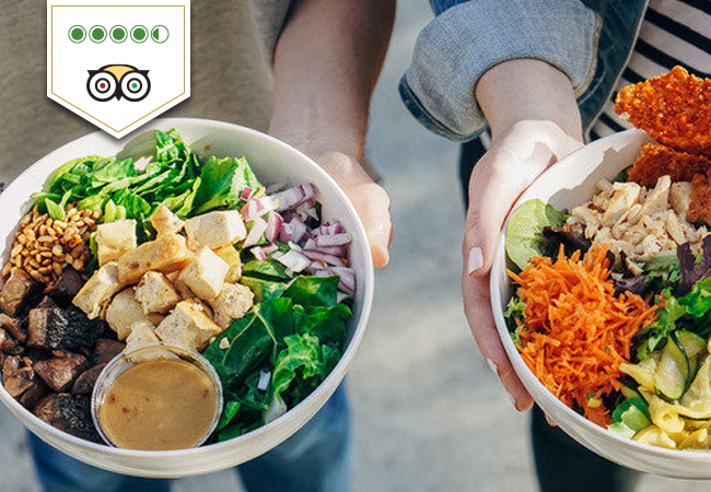 4.5 Stars on TripAdvisor

Artisanal Healthy Salads, Soups & Sandwiches at Street Gourmet

Pay CHF 39 for CHF 60 credit towards any food & drinks
 Photo