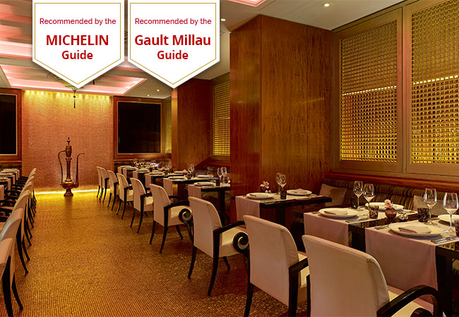 "One of the Best Lebanese Restaurants in Romandie"
- Gault&Millau

Gourmet Lebanese Cuisine at  L'Arabesque @ President Wilson Hotel


	5-course meal with wine for 2 people
	Valid 7/7 dinner & lunch

 Photo