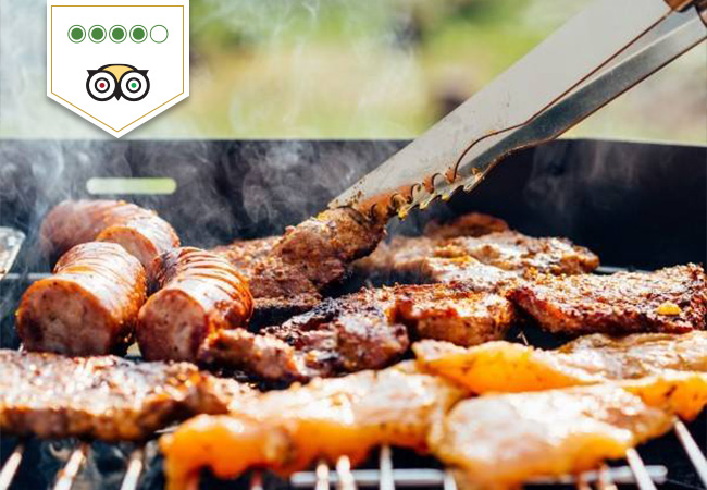 4 Stars on TripAdvisor
Charbonnade BBQ and More Meat & Seafood Specials on the Summer Garden of Auberge de Compesières (Bardonnex)


	Pay CHF 69 for CHF 120 credit
	for 2+ people
	Valid dinner & lunch

 Photo