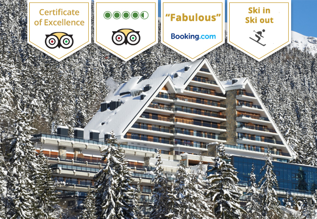 Ski In/Out of Your Hotel
Crans Montana Ski Getaway at the 5* Crans Ambassador Luxury Resort & Spa: 1 Night for 2 People incl Breakfast & Spa Access

One of Switzerland's best ski hotels on the Crans Montant slopes
 Photo