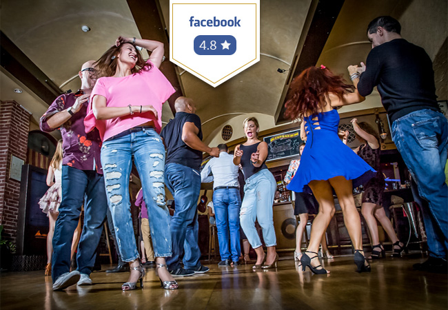 "Love these classes. The teachers are angels of patience" - Facebook ReviewBeginners Salsa Course in English at MAMBO Dance School


	Course includes 7 x 1-hour classes
	Come solo / with partner / friends (each participant needs a voucher)

 Photo