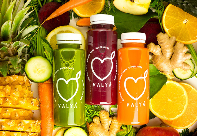 5 Stars on Facebook
Fresh, Organic, Super-Juice Delivered to Your Door by VALYA

Choose 2-day juice cleanse or
12-juice discovery box
 Photo