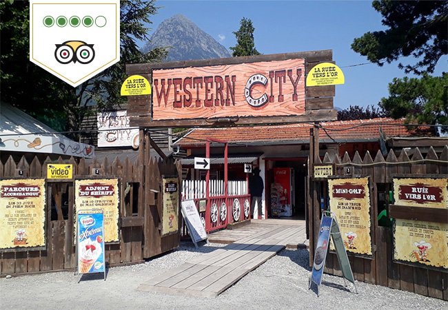4 Stars on TripAdvisor
Howdy Cowkids! Wild West Fun, Activities & Adventures at Western City Amusement Park (Martigny), Open 7/7


	1 voucher = 2 entries (kids or adults)
	1h from Lausanne, 1h30 from Geneva

 Photo