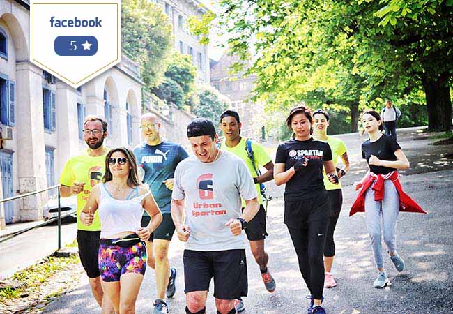 5 Stars on Facebook
Outdoor Group Bootcamps with Urban Spartan at Parc Châteaubriand (near Pres Wilson) or Parc Bastions


	Choose 5 / 10 bootcampts or 3-month unlimited membership
	5 afterwork & Saturday classes / week

 Photo