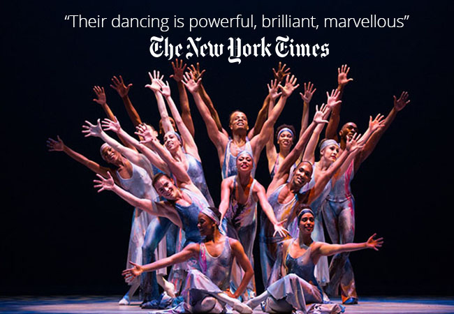 "Marvellous" -New York Times
​"World's most exciting dance company" - Huffington Post​Contemporary Dance by Alvin Ailey American Dance Theater

Sept 19 & 20 @ 20h, Théâtre du Léman
 Photo