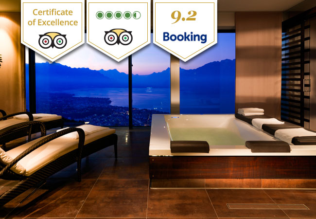 TripAdvisor Certificate of Excellence
The 5* Le Mirador Resort & Spa (Near Vevey):  Junior Suite Stay for 2 People

Includes 1 night for 2 in lake-view Junior Suite with balcony, breakfast, Givenchy Spa access & garage parking
 Photo