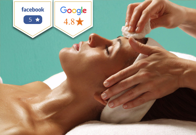 5 Stars on Facebook
Anti-Aging Facial or Relaxing Massage at MySkin Institute (Geneva Center)

By Loubna Morsy: skin aesthetician with 18 years experience 
 Photo