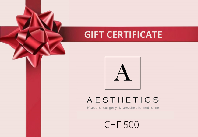 Great Xmas Gift
​Gift Certificate for 500-. or 1000-. or 2000-. Towards Any Aesthetic Treatments at Aesthetics: Among Geneva's Leading ClinicsUse the gift voucher for any non-surgical treatments incl Cryolipolysis, laser hair removal, radio-frequency, injections for anti-wrinkles, vampire lifts (PRP) & more

 
 Photo