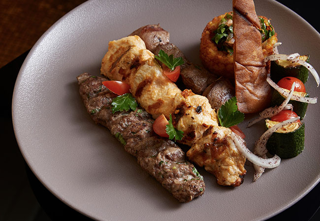 "A Cascade of Tantalizing Dishes" - Gault&Millau

Gourmet Lebanese Cuisine at  L'Arabesque @ President Wilson Hotel


	4-Course meal with wine pairing for 2 people
	Valid 7/7 dinner & lunch​

 Photo