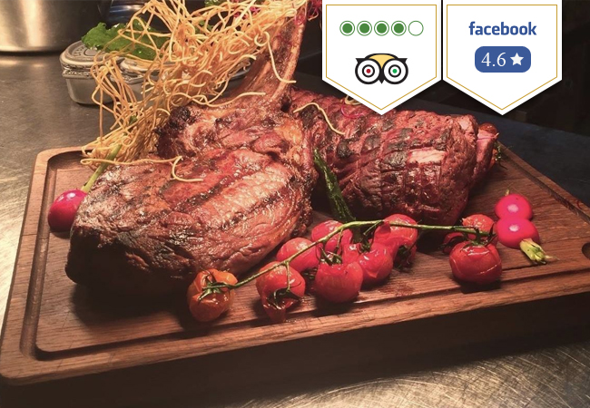 4 Stars on TripAdvisor,
4.6 Stars on Facebook

Minotor Steakhouse:
3-Course Entrecôte Dinner/Lunch for 2 People

Valid Tue-Sat
 Photo