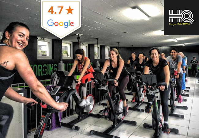 4.7 Stars on Google

Any 5 Group Classes at HealthQuota in Mies (Near Versoix) incl: CrossFit, Functional Training, Yoga, Pilates, Spinning & More​
60+ classes per week to choose from (can mix classes)
 Photo