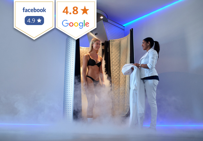 4.8 Stars on Google
2 or 5 Cryotherapy Sessions at Swiss Cryotherapy Center (Geneva, Nyon & Lausanne)

Flash exposure to subzero temperatures helps increase metabolism, relieve muscle pain & increase energy levels
 
 Photo
