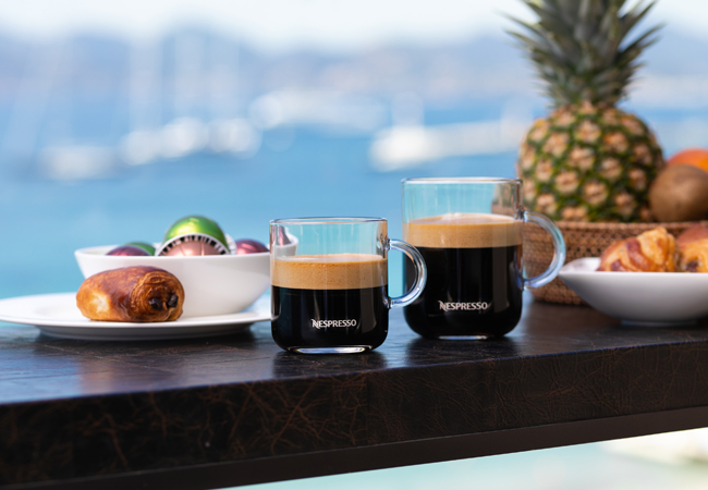 Nespresso VertuoPlus Deluxe Black Coffee Machine, plus:​
+ CHF 100 Capsule Credit
+ Travel Mug
+ Free Shipping Nespresso's Vertuo machine is especially designed for big coffee mugs, creating a perfect crema at the touch of a button. Estimated delivery: July 3rd 2019
 Photo