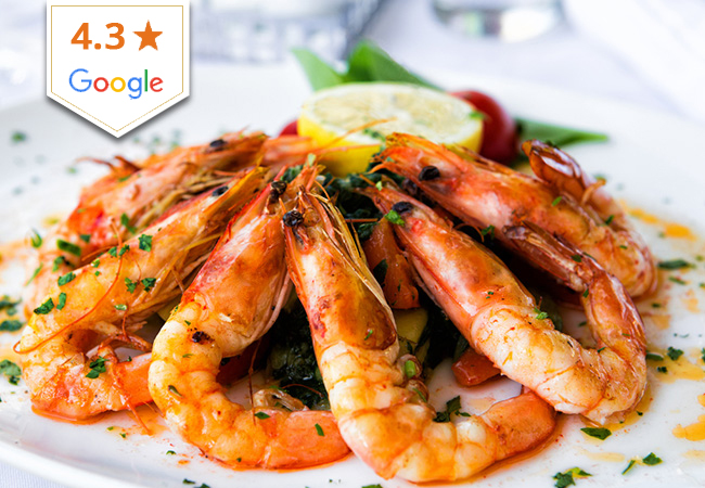 4.3 Stars on Google

All-You-Can-Eat Gambas for 2 at La Petite Auberge  
(Chêne-Bourg)


	1 voucher = all you can eat gambas + fries + salad + dessert for 2 people​
	Valid dinner Thu-Sat & lunch 7/7

 Photo